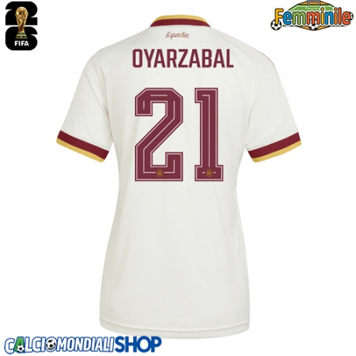 Maglie da calcio Spagna Mikel Oyarzabal #21 Seconda Maglia Femminile Mondiali 2026  Manica Corta